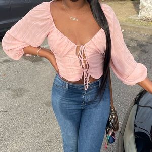 Light pink, corset top